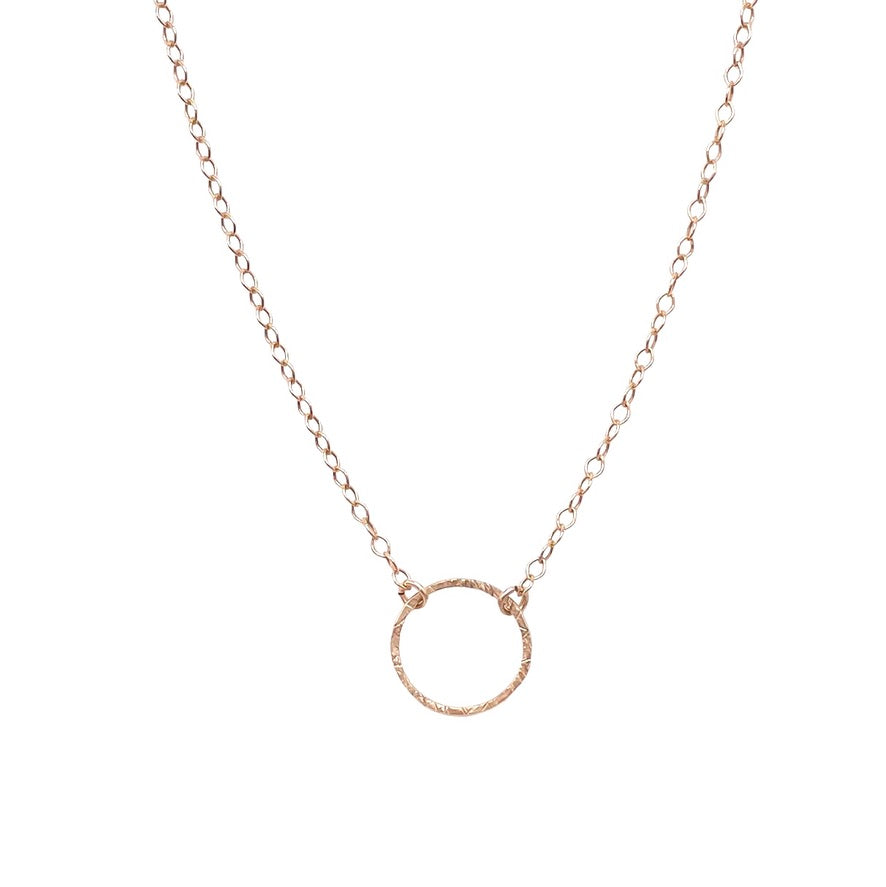 Hammered Circle Necklace