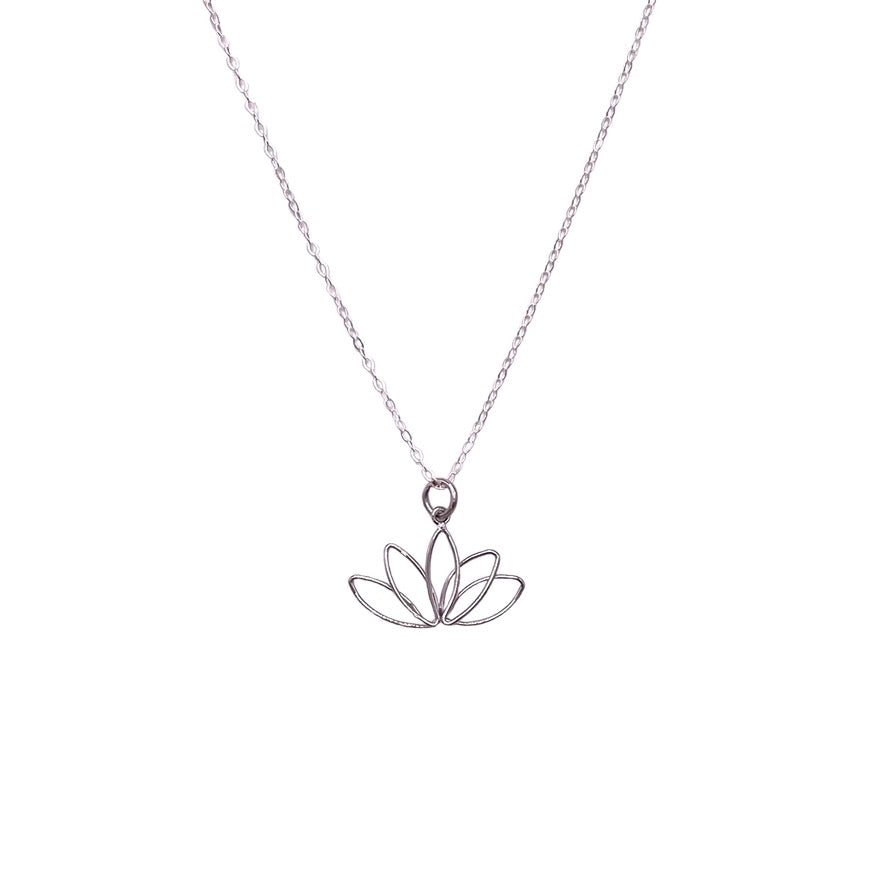 Lotus Wire Necklace