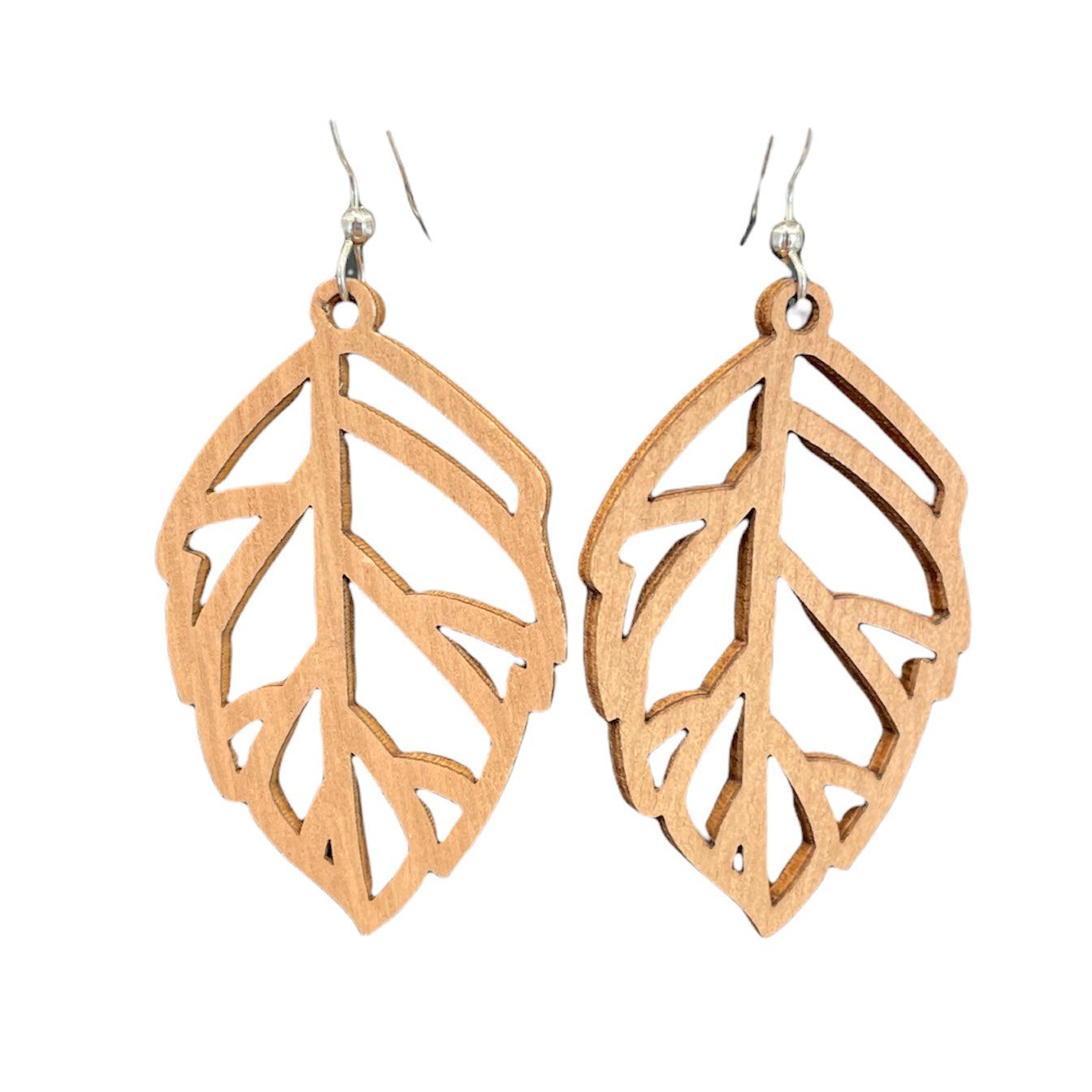 Carved Wood Earrings