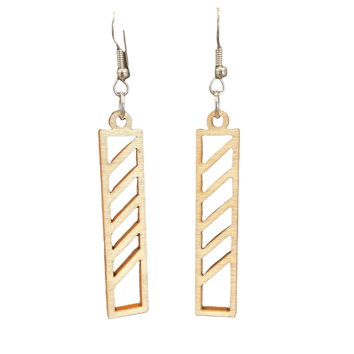 Carved Wood Earrings
